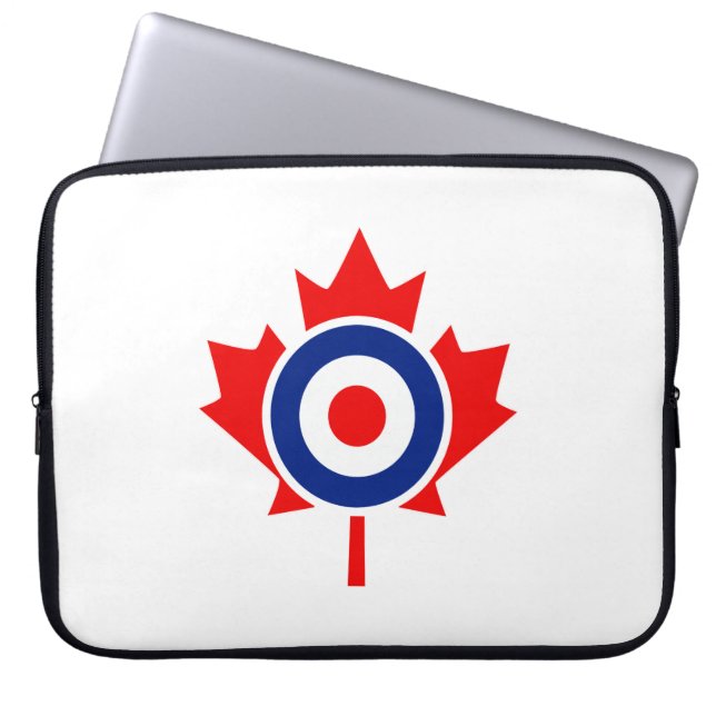 Capa Para Notebook Canadiano Maple Leaf Roundel Mod CANADA (Frente)