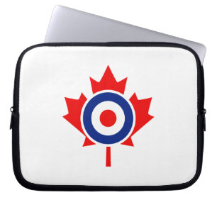 Capa Para Notebook Canadiano Maple Leaf Roundel Mod CANADA