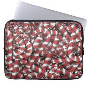 Capa Para Notebook Canas de Abstrato Vermelho Ridificadas Torcidas