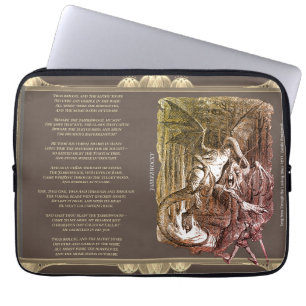Capa Para Notebook Canção Jabberwocky de Alice no País das Maravilhas