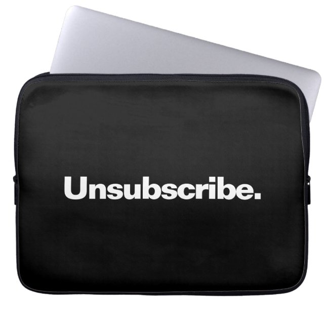 Capa Para Notebook Cancelar assinatura de uma palavra de minimalismo  (Frente)