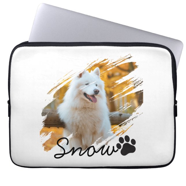 Capa Para Notebook Caneca com Foto & Nome Personalizados de Animal de (Frente)