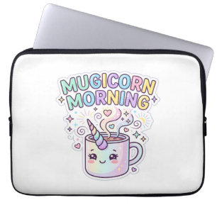 Capa Para Notebook Caneca Unicórnio Manhã Design Gráfico Zazzle Des