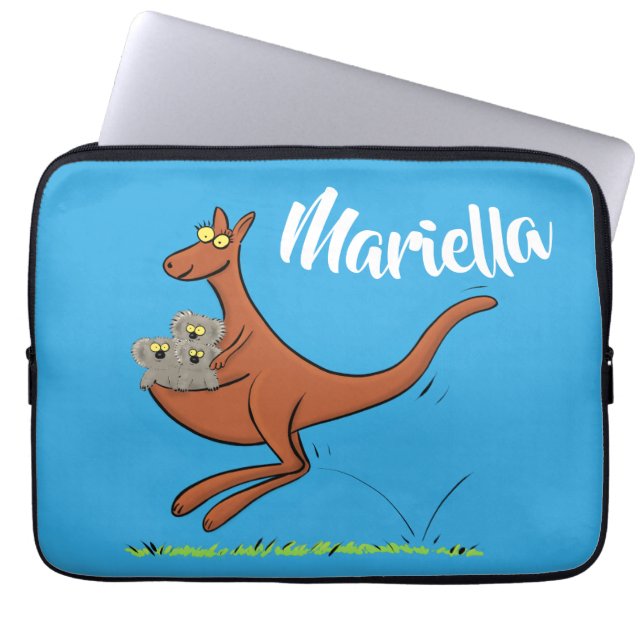 Capa Para Notebook Canguru bonito com cartoon koalas (Frente)