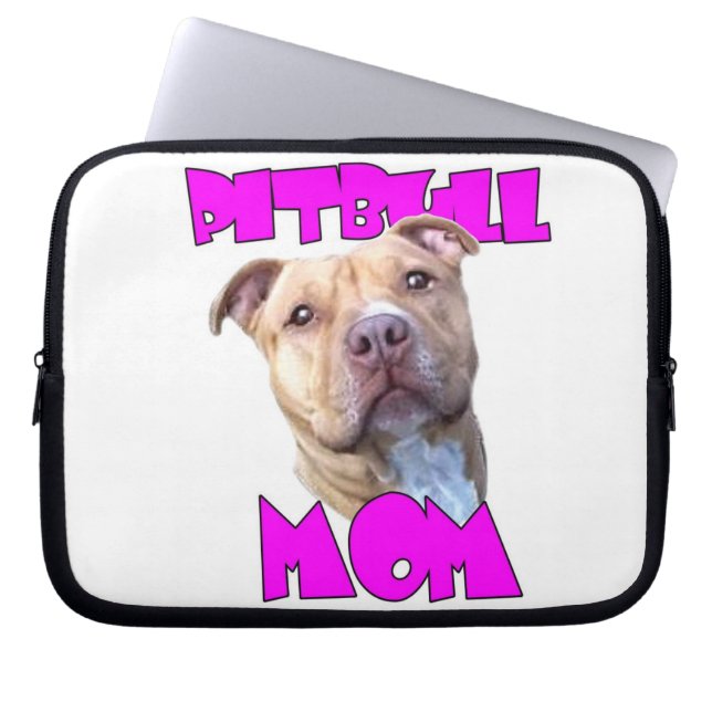Capa Para Notebook Cão da mamã de Pitbull (Frente)