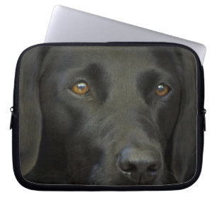 Capa Para Notebook Cão preto de Labrador