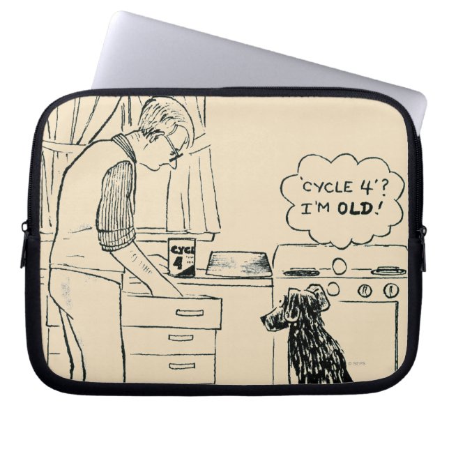 Capa Para Notebook Cão que obtem mais velho (Frente)