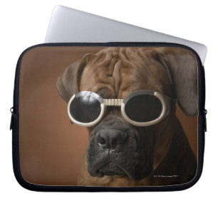 Capa Para Notebook Cão que veste óculos de sol