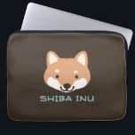 Capa Para Notebook Cão Shiba Inu com Texto Personalizado<br><div class="desc"></div>
