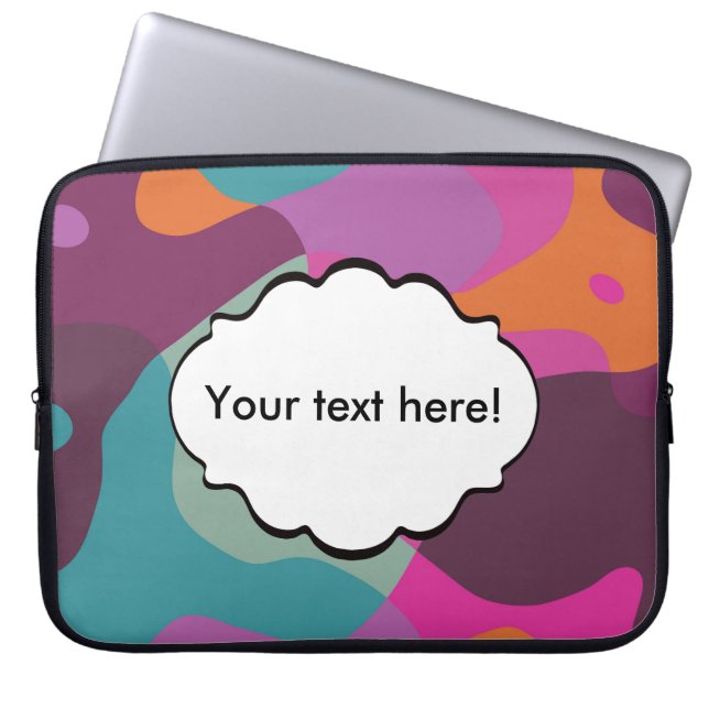 Capa Para Notebook Caos em cores retrorreflectoras (Frente)