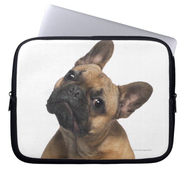 Capa Para Notebook Cãozinho Bulldog francês (7 meses de idade) (Frente)