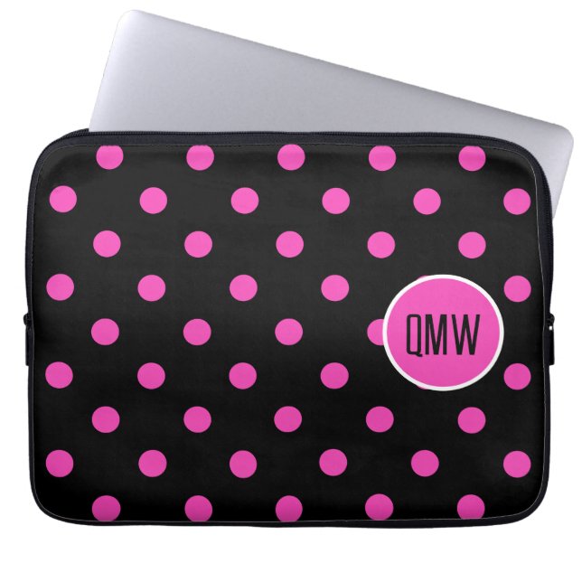 Capa Para Notebook Capa do Tablet Monograma Personalizado, Rosa Quent (Frente)