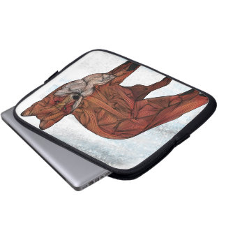 Capa Para Notebook Capa eletrônica da raposa vermelha