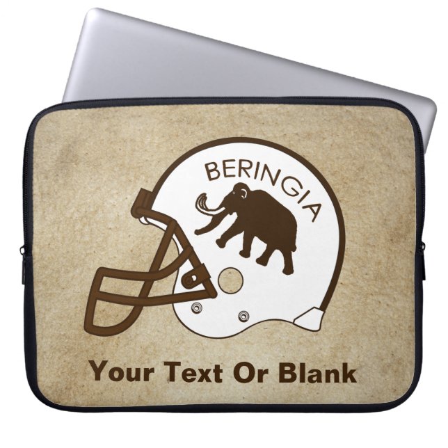 Capa Para Notebook Capacete de Futebol da Universidade de Beringia (Frente)