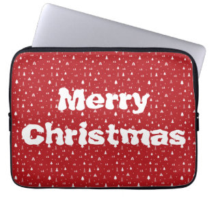 Capa Para Notebook Capas de Laptop Árvores de Natal e Flocos de Neve