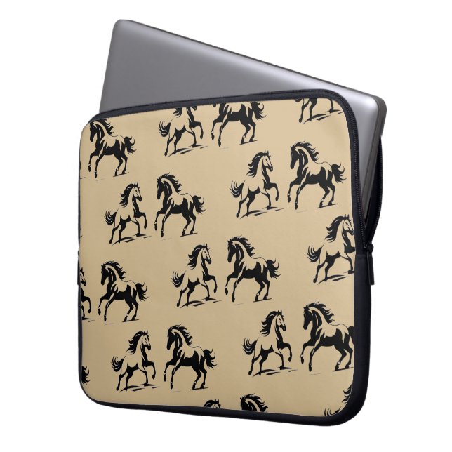 Capa Para Notebook Capas de Laptop com Arte do 'Mustang Americano' (Frente Esquerda)