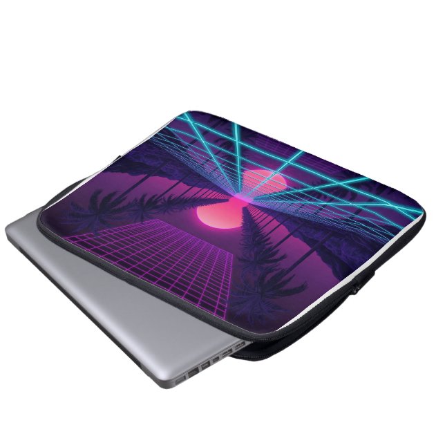 Capa Para Notebook Capas de Laptop com Estética Retro dos Anos 80  (Frente Inferior)