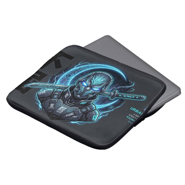 Capa Para Notebook Capas de Laptop Cyberpunk Ninja Urbano (Frente Topo)