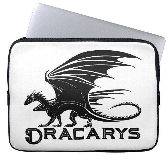 Capa Para Notebook Capas de Laptop Dragão Preto Dracarys (Frente)
