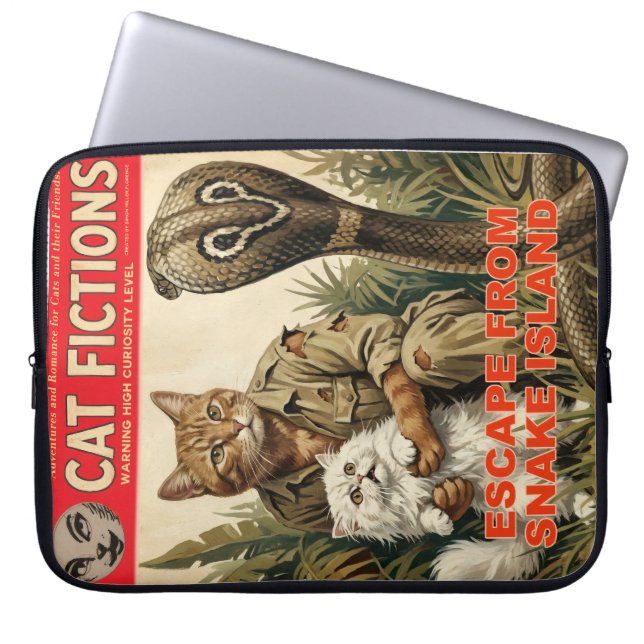 Capa Para Notebook Capas de Revista de Gatos de Ficção Científica par (Frente)