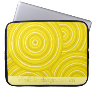 Capa Para Notebook capas do computador de pintura de linha aborígine