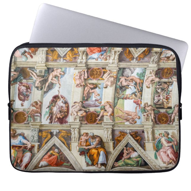 Capa Para Notebook Capela Sistina Michelangelo - Vaticano, Roma, Itál (Frente)