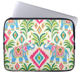 Capa Para Notebook Capinha de Computador Boho Chic Préppy Ikat Palma