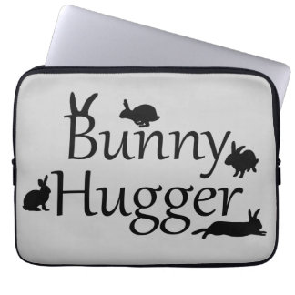 Capa Para Notebook Capinha de Laptop Bunny Hugger (Cinza Claro)
