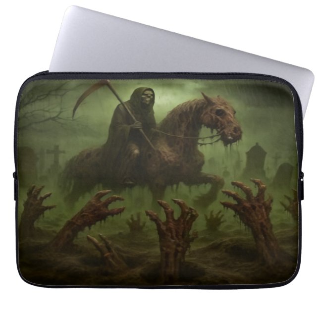 Capa Para Notebook Capinha de Laptop Cemitério Sombrio (Frente)