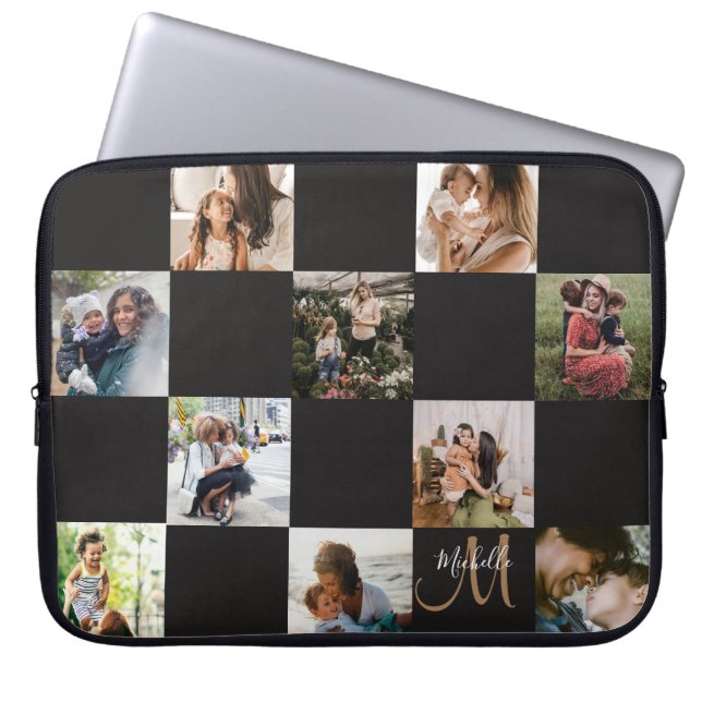 Capa Para Notebook Capinha de Laptop com Colagem de Fotos Moderna & M (Frente)