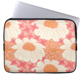 Capa Para Notebook Capinha de Laptop com Estampa Floral Rosa