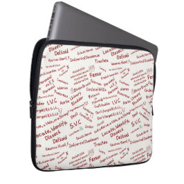 Capa Para Notebook Capinha de Laptop com Padrão de Anatomia Minimalis