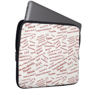 Capa Para Notebook Capinha de Laptop com Padrão de Anatomia Minimalis