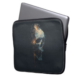 Capa Para Notebook Capinha de Laptop Crânio de Circuito Futurista
