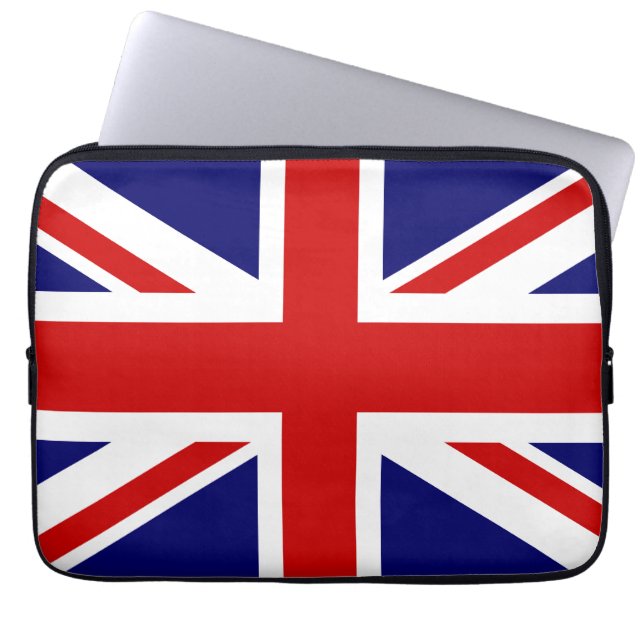Capa Para Notebook Capinha de laptop da bandeira britânica | Desenho  (Frente)