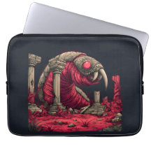 Capinha de Laptop de Minhoca Alienígena Vermelha G