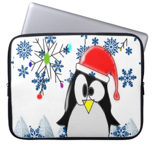 Capa Para Notebook Capinha de Laptop de Natal em Neoprene 15 polegada