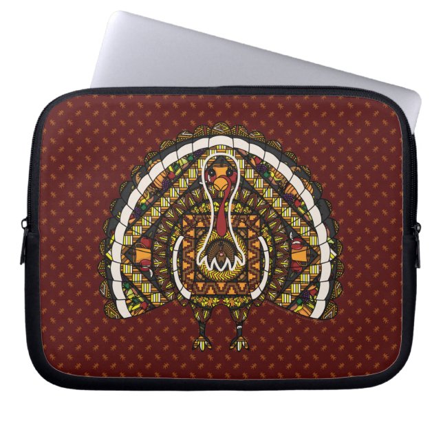 Capa Para Notebook Capinha de Laptop de Peru de Outono (Frente)