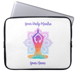Capa Para Notebook Capinha de Laptop de Yoga Personalizada com Nome e