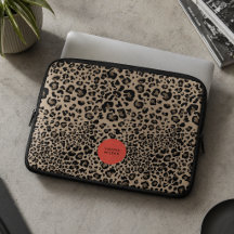 Capinha de Laptop Estampa de Leopardo | Estojo de