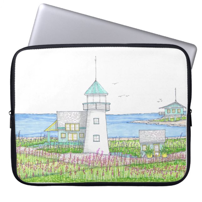 Capa Para Notebook Capinha de Laptop Farol Branco (Frente)