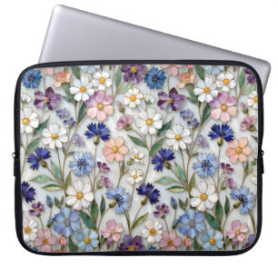 Capa Para Notebook Capinha de Laptop Flor de Campo Padrão Floral