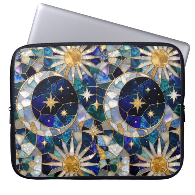 Capa Para Notebook Capinha de Laptop Lua Sol Vidro Fosco (Frente)