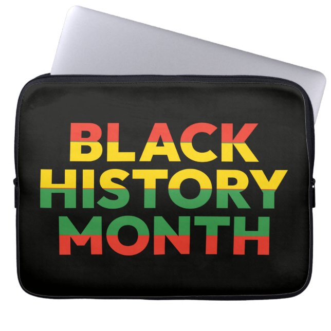 Capa Para Notebook Capinha de Laptop Mês da História Negra 13 polegad (Frente)