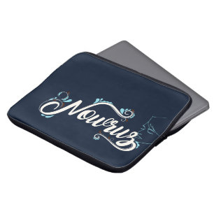 Capa Para Notebook Capinha de Laptop Personalizada Azul Marinho Elega