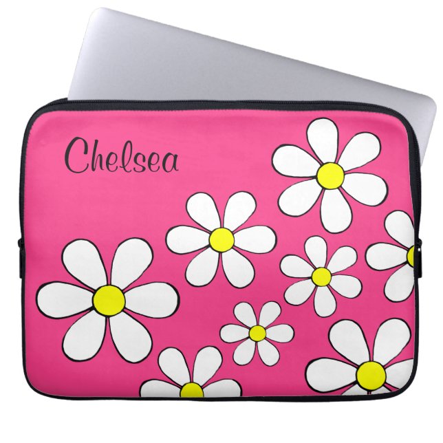 Capa Para Notebook Capinha de Laptop Personalizada Flor Power (Frente)