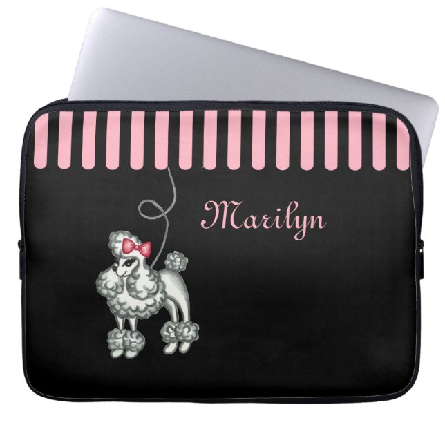 Capa Para Notebook Capinha de Laptop Poodle Francês Personalizada (Frente)