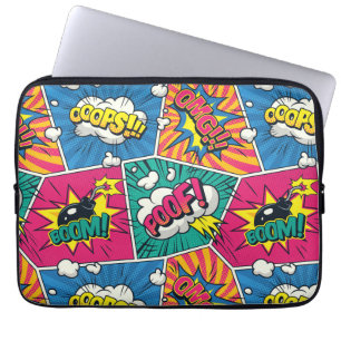 Capa Para Notebook Capinha de Laptop Pop Art Comic Boom