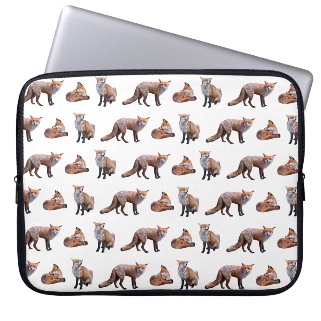 Capa Para Notebook Capinha de Laptop Red Fox Frenzy (Frente)