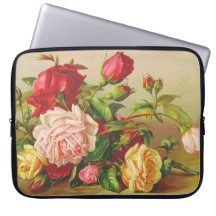 Capinha de Laptop Rosas retrô